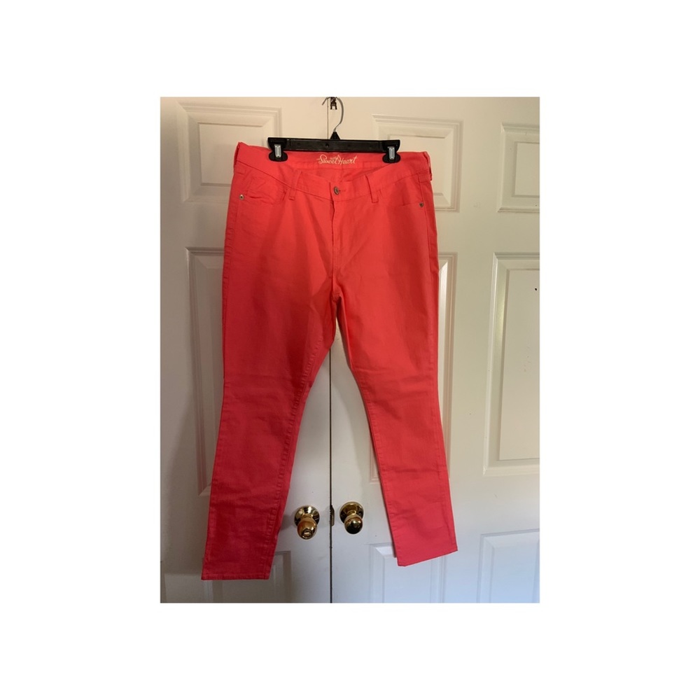 Coral Pink Jeans